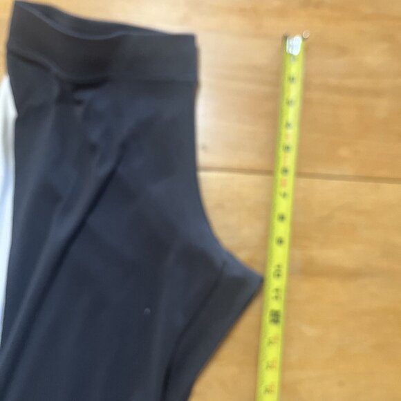 Nike Women’s Sz L Track Sweat Pants Gray W/ Yellow & White Stripes Straight Leg - Picture 6 of 11